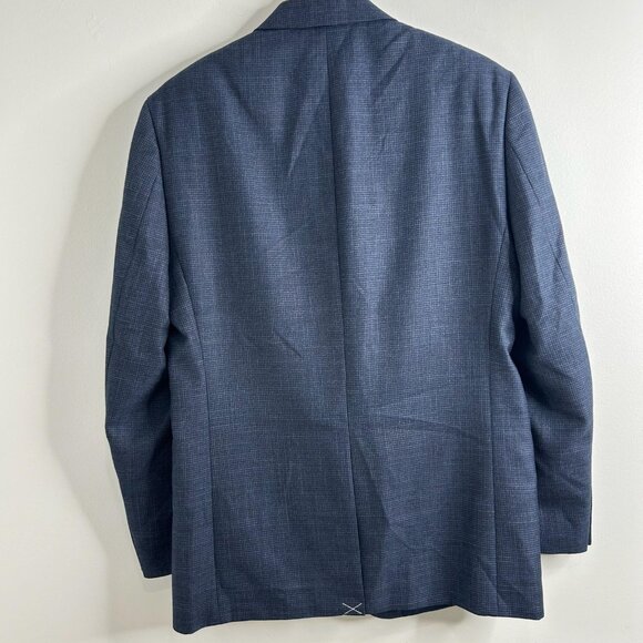 Lauren Ralph Lauren Blazer Mens 40R Blue Windowpane Sport Coat Two Button Jacket - Picture 4 of 10